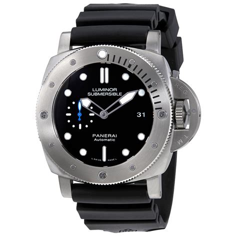 panerai luminor submersible titanium watch|luminor panerai watch price.